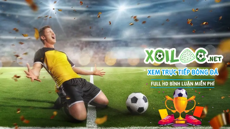 Giao diện website XoilacTV hiển thị lịch thi đấu trực tiếp bóng đá trên máy tính và điện thoại.